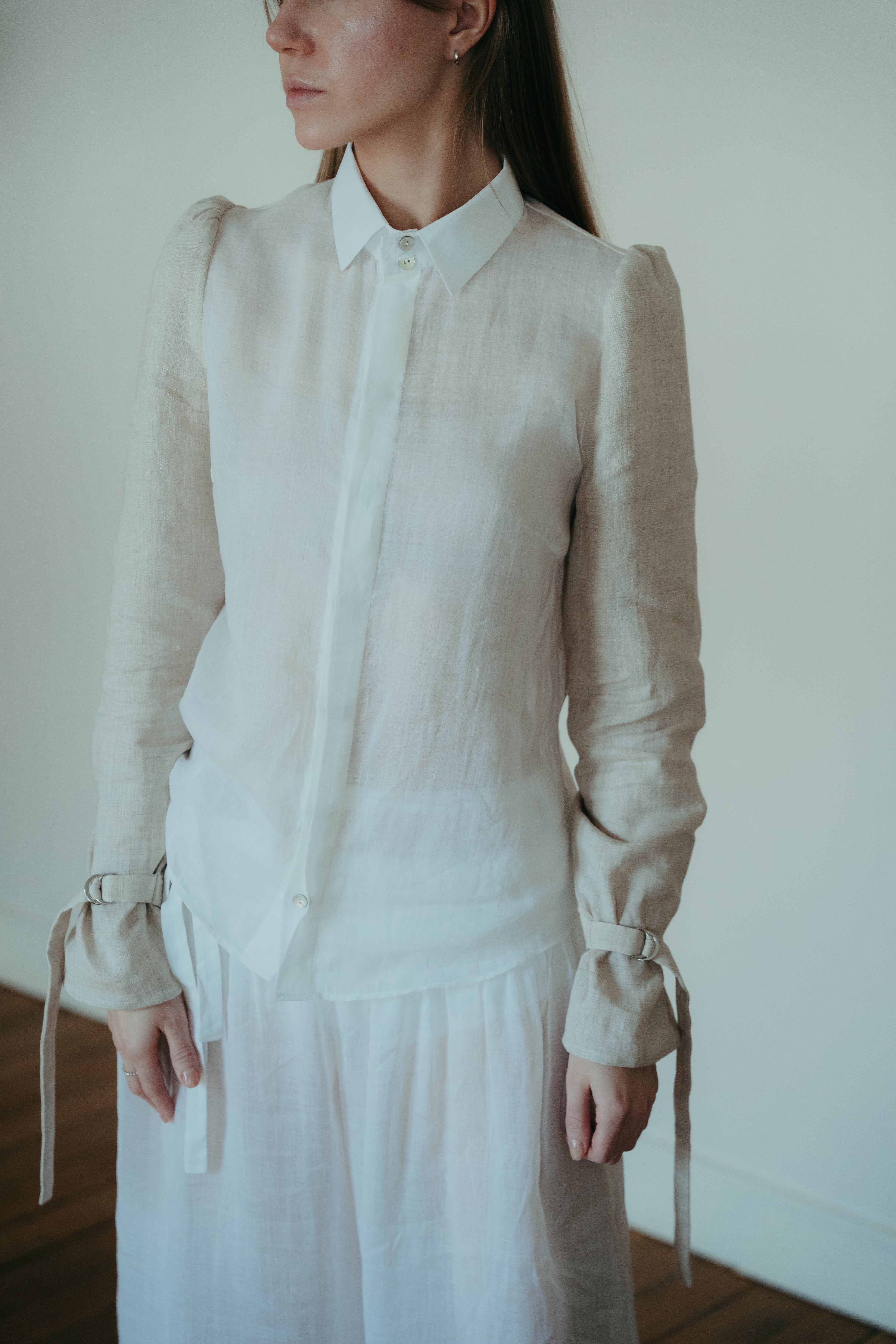 Chemise en lin et ramie